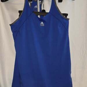 Adidas Blue Climalite Racerback Tank Top Medium